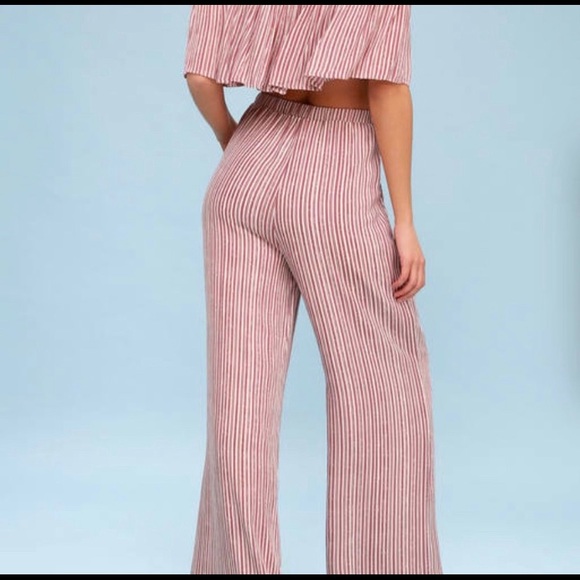 Lulu’s Two Piece Mauve Jumpsuit - Picture 2 of 5